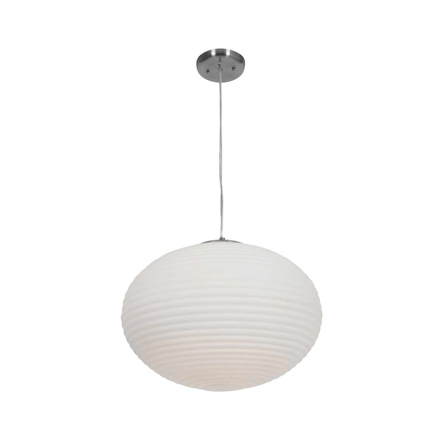 Access Callisto LED Pendant in Brushed Steel - 50181LEDDLP-BS/OPL