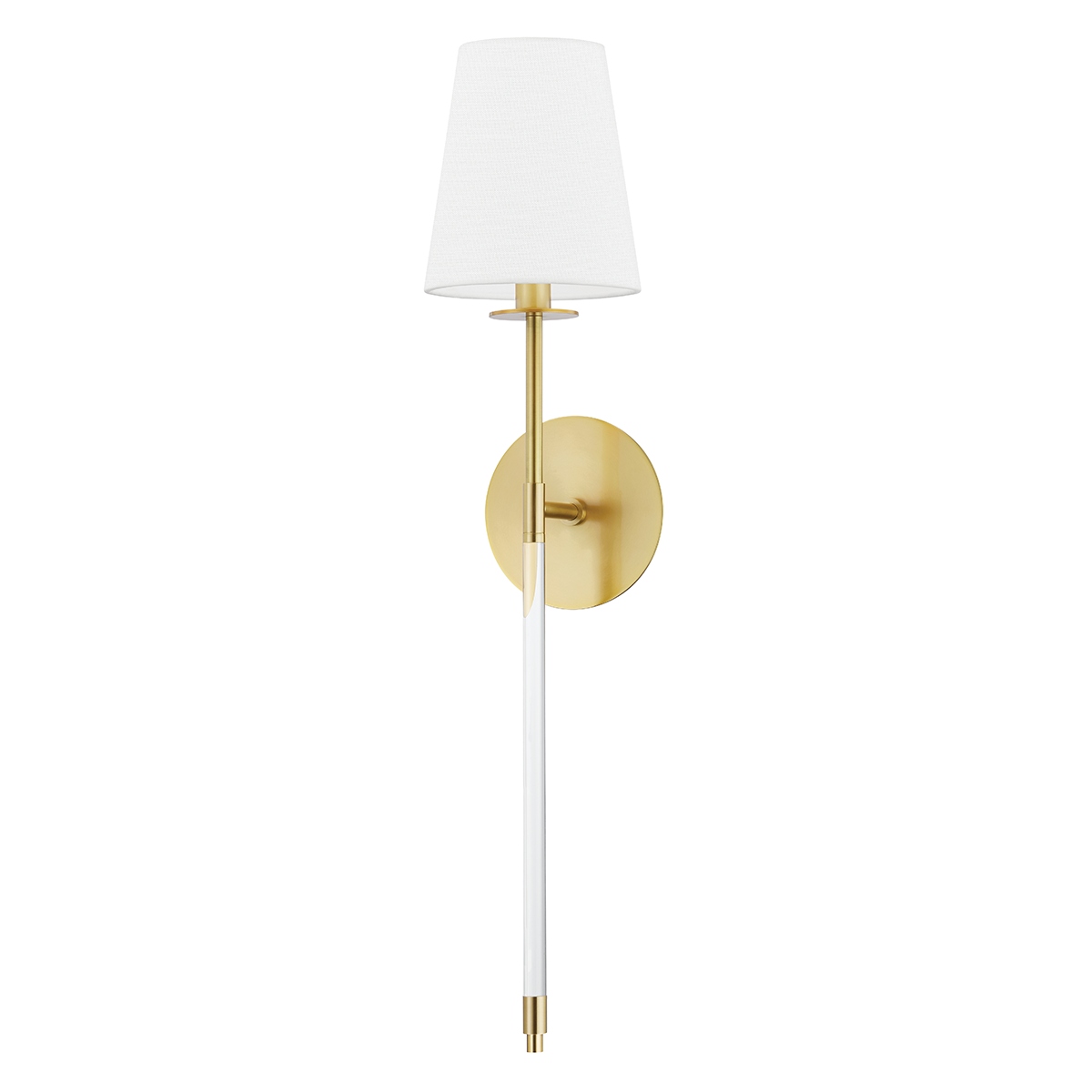 Photos - Chandelier / Lamp Hudson Valley Aged Brass One Light Wall Sconce from the Niagara Collection 2041-AGB