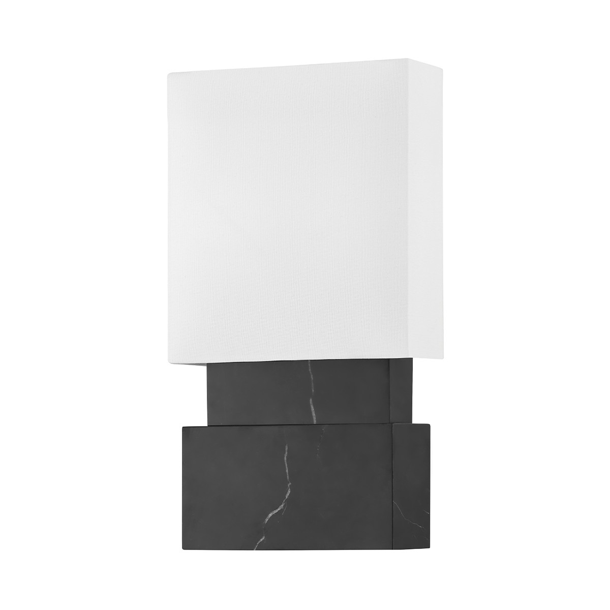 Hudson Valley Haight Two Light Wall Sconce in Black Marble - 3652-BM