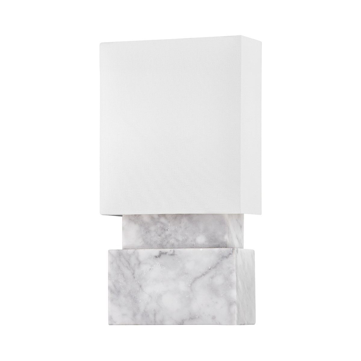 Hudson Valley Haight Two Light Wall Sconce in White Marble - 3652-WM