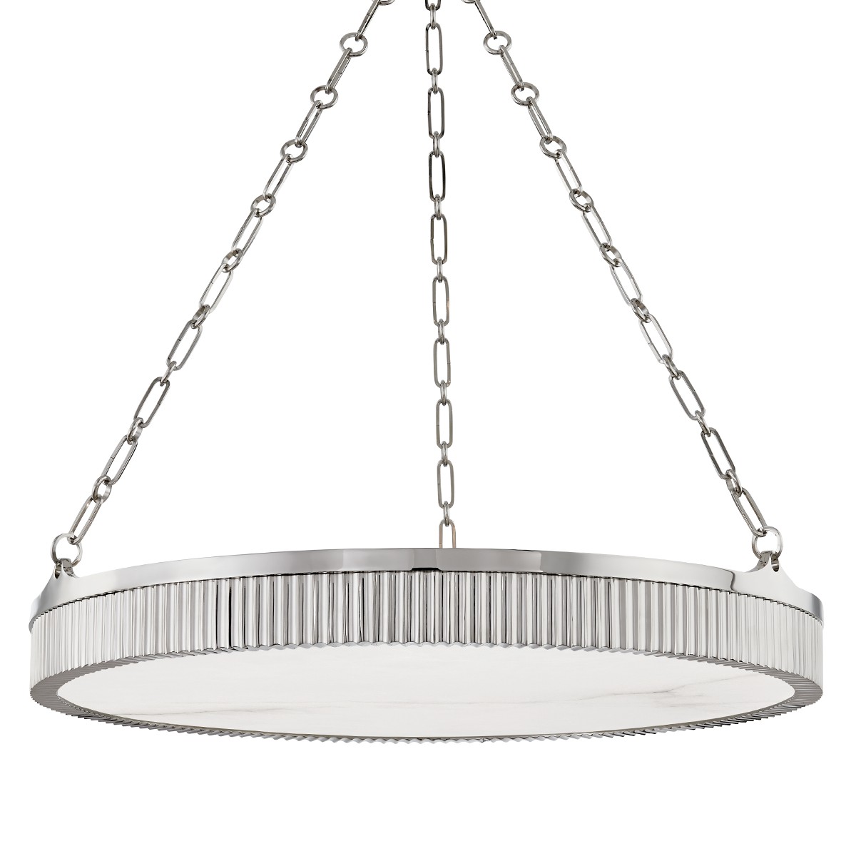 Hudson Valley Lynden Eight Light Pendant in Polished Nickel - 532-PN