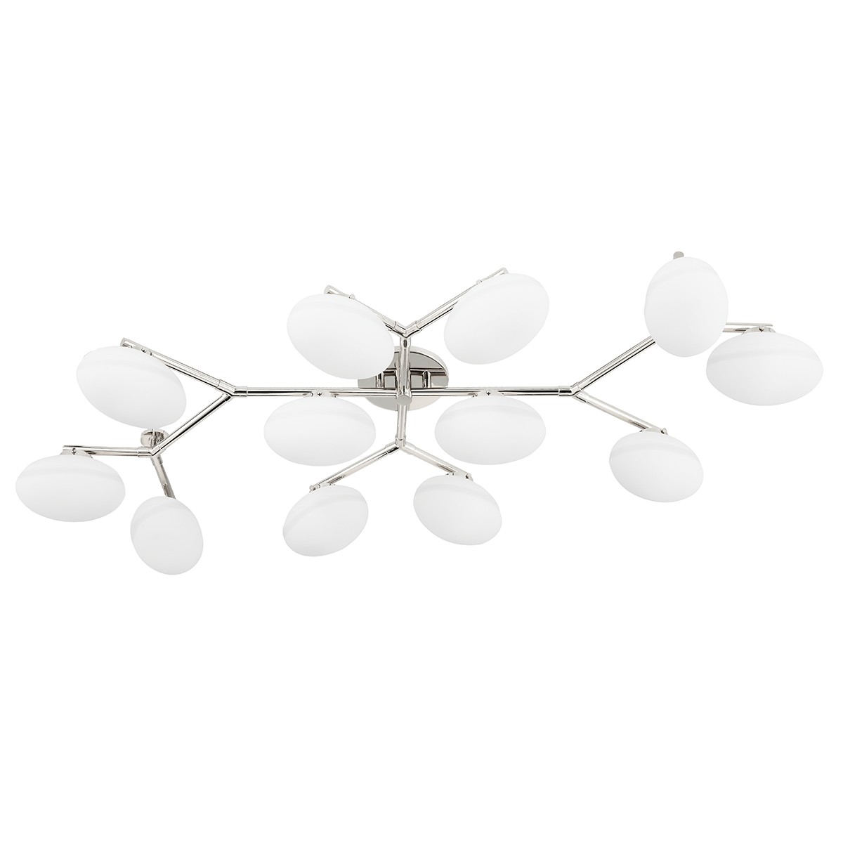 Hudson Valley Wagner 12 Light Semi Flush Mount in Polished Nickel - 5559-PN