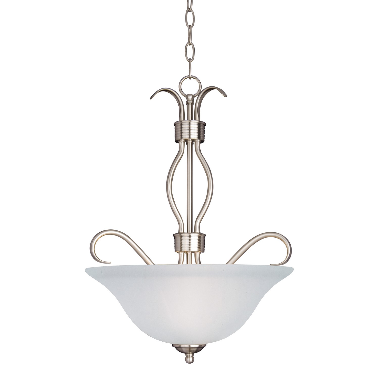 Maxim Basix Three Light Pendant in Satin Nickel - 10121FTSN