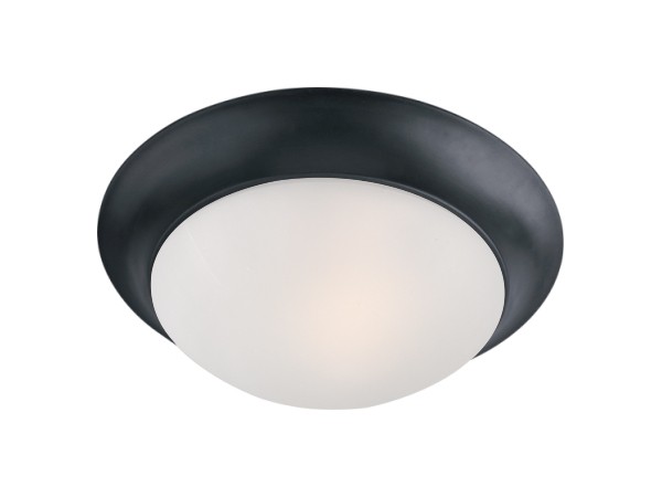Maxim Essentials - 585x Two Light Flush Mount in Black - 5851FTBK