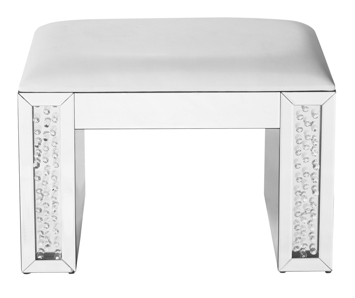 9955062 - Vanity Leather Stool | CAI Designs