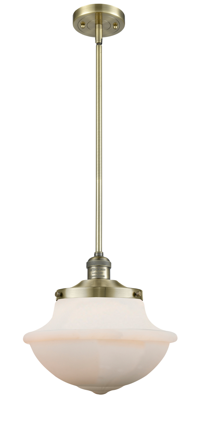 One Light Mini Pendant by Innovations - Franklin Restoration Collection, Antique Brass Finish - 201S-AB-G541