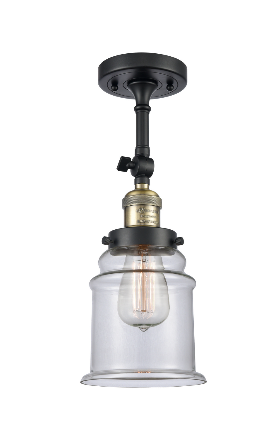 LED Wall Sconce by Innovations - Franklin Restoration Collection, Black Antique Brass Finish - 203-BAB-G182-LED