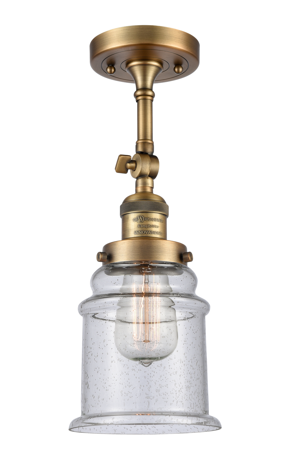 LED Wall Sconce by Innovations - Franklin Restoration Collection, Brushed Brass Finish - 203-BB-G184-LED