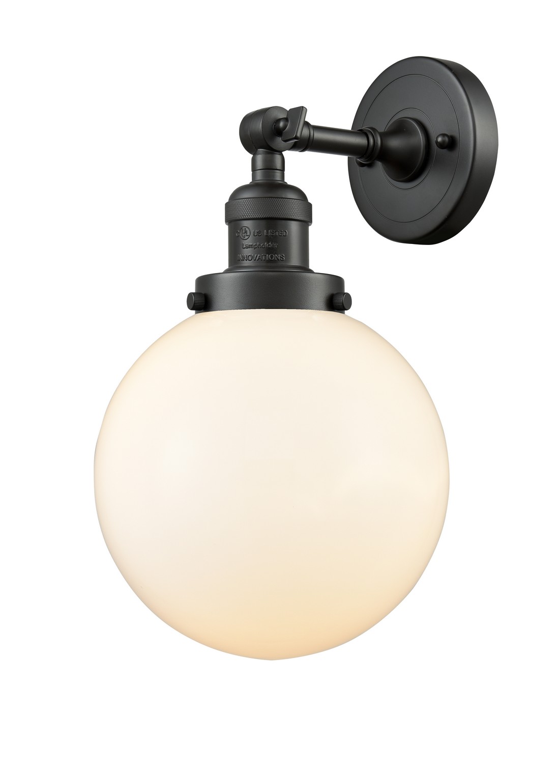 LED Wall Sconce by Innovations - Franklin Restoration Collection, Oil Rubbed Bronze Finish - 203-OB-G201-8-LED