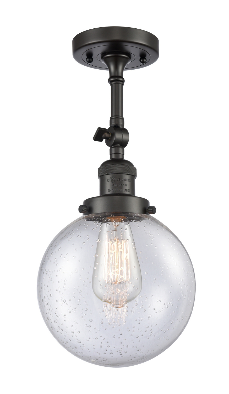 One Light Wall Sconce by Innovations - Franklin Restoration Collection, Oil Rubbed Bronze Finish - 203-OB-G204-8