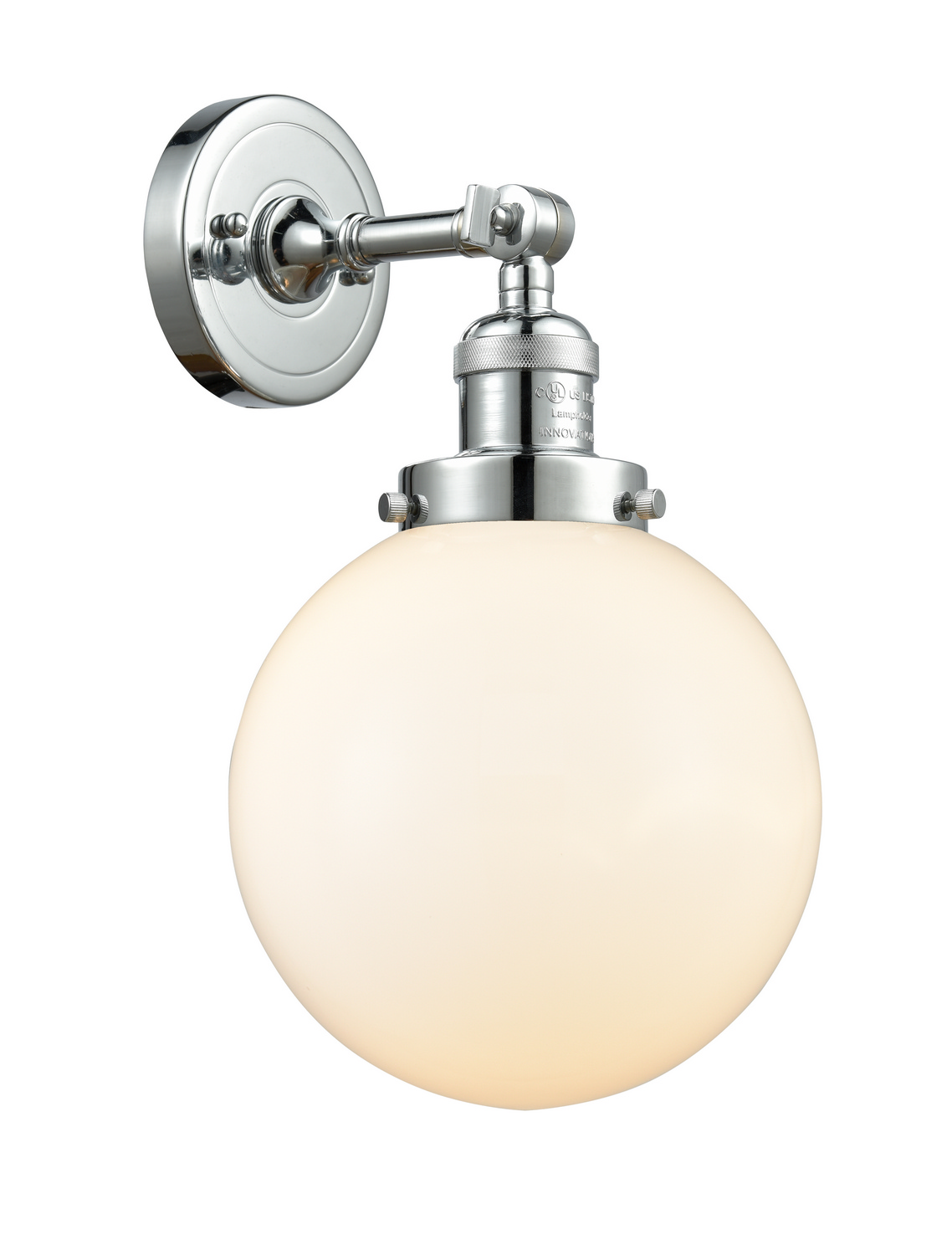 One Light Wall Sconce by Innovations - Franklin Restoration Collection, Polished Chrome Finish - 203-PC-G201-8