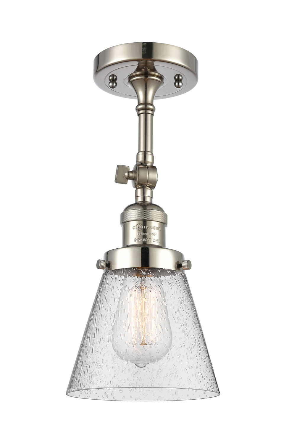 LED Wall Sconce by Innovations - Franklin Restoration Collection, Polished Nickel Finish - 203-PN-G64-LED