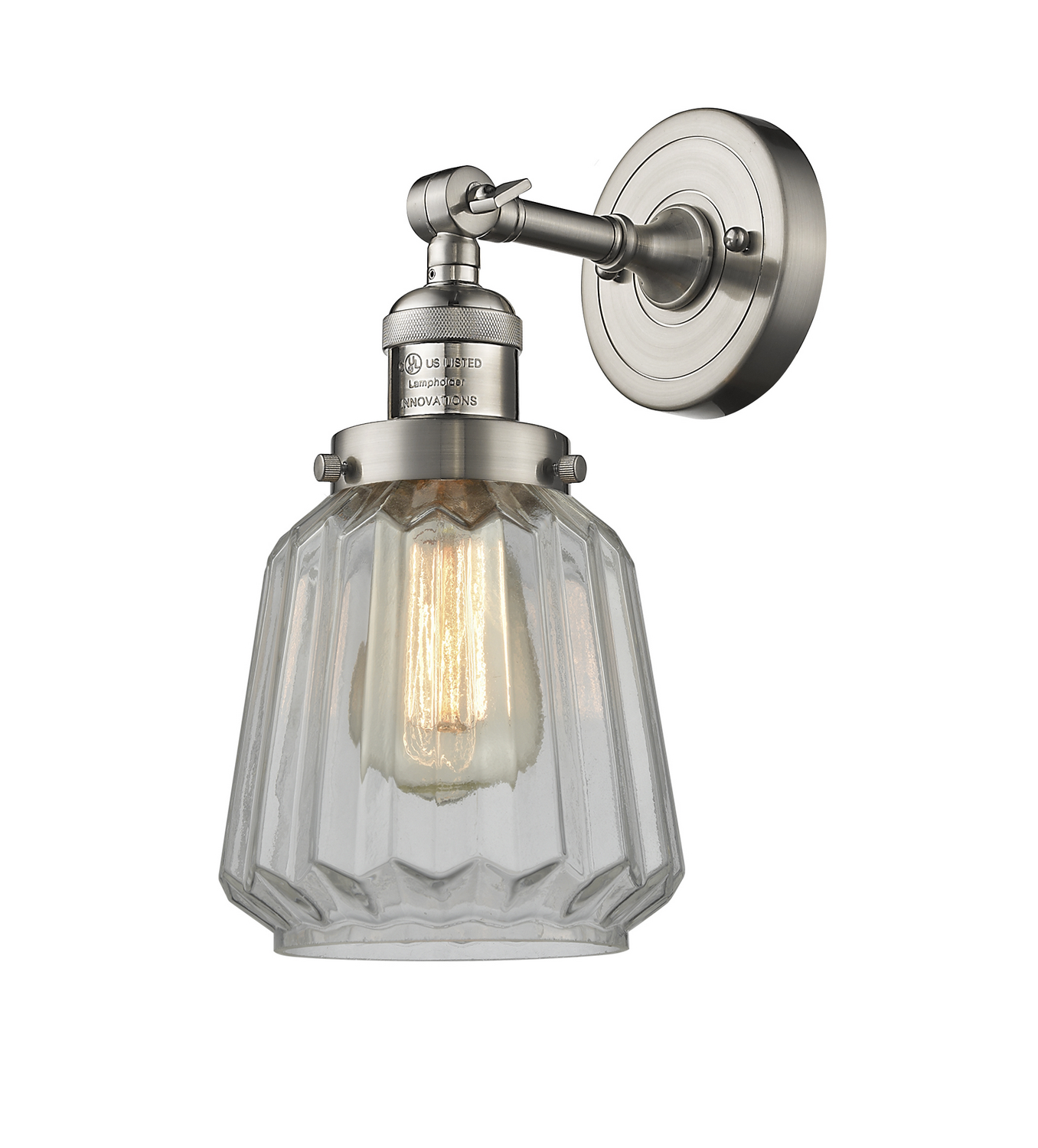 LED Wall Sconce by Innovations - Franklin Restoration Collection, Brushed Satin Nickel Finish - 203-SN-G142-LED