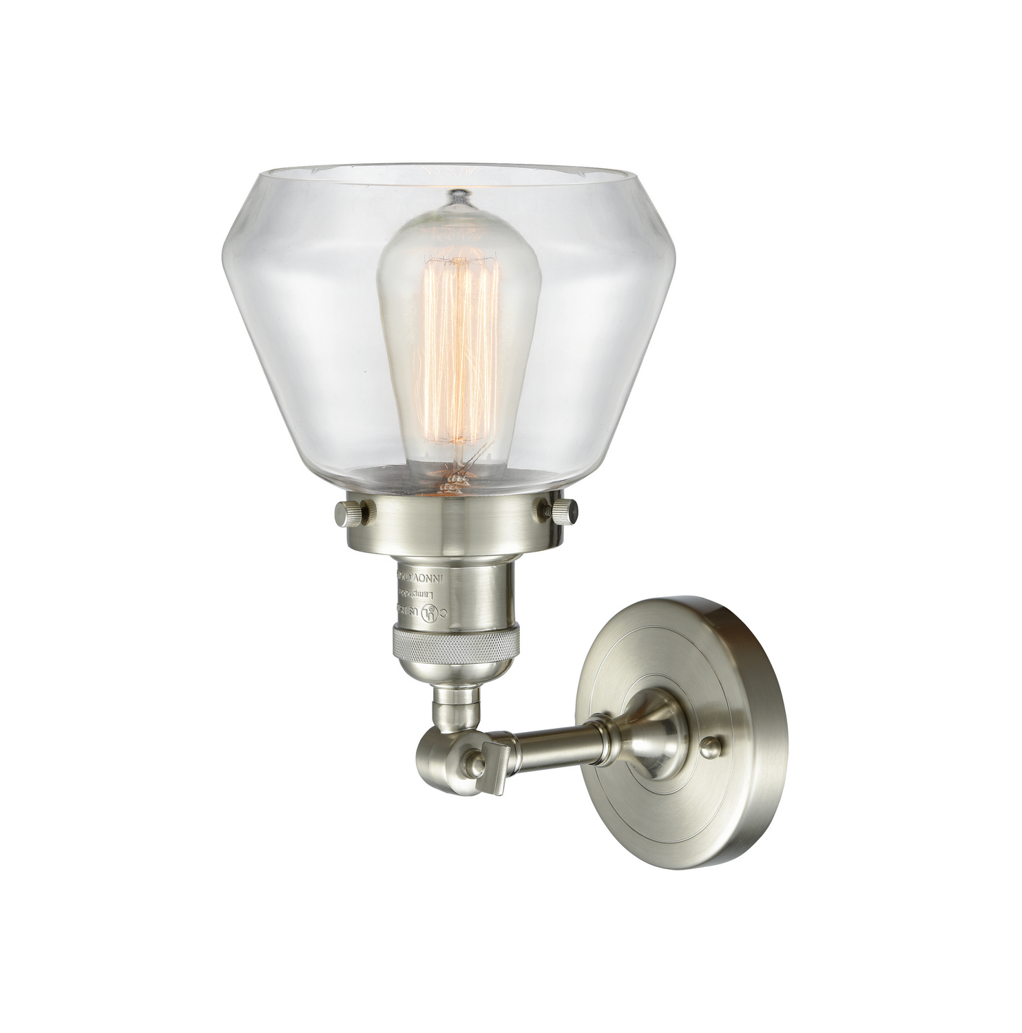 LED Wall Sconce by Innovations - Franklin Restoration Collection, Brushed Satin Nickel Finish - 203-SN-G172-LED