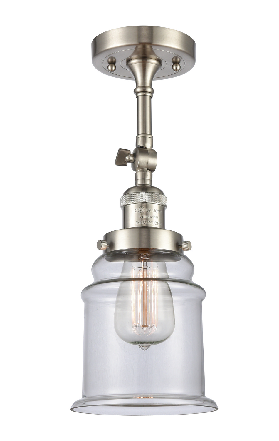 LED Wall Sconce by Innovations - Franklin Restoration Collection, Brushed Satin Nickel Finish - 203-SN-G182-LED