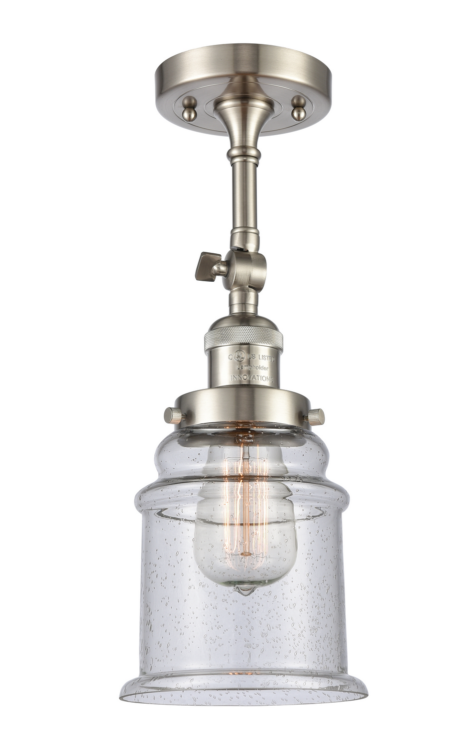 LED Wall Sconce by Innovations - Franklin Restoration Collection, Brushed Satin Nickel Finish - 203-SN-G184-LED