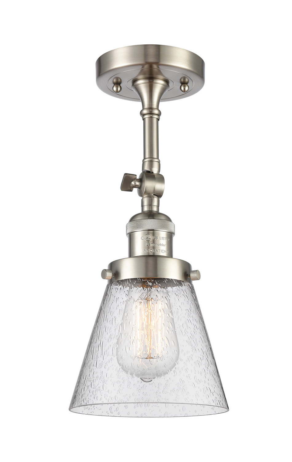 LED Wall Sconce by Innovations - Franklin Restoration Collection, Brushed Satin Nickel Finish - 203-SN-G64-LED