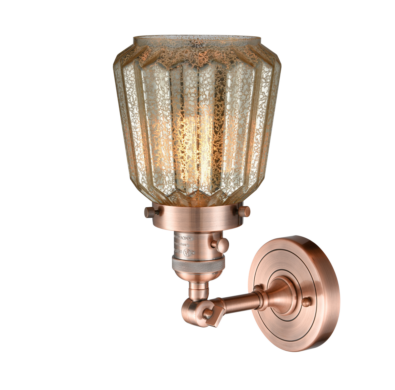 One Light Wall Sconce by Innovations - Franklin Restoration Collection, Antique Copper Finish - 203SW-AC-G146