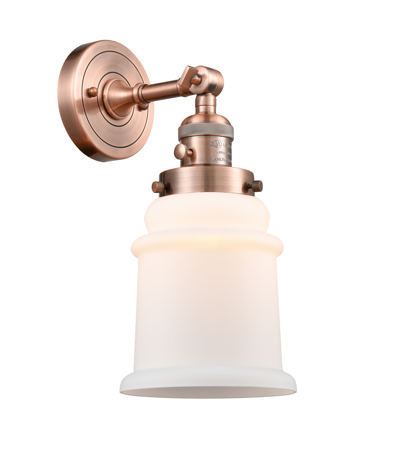 One Light Wall Sconce by Innovations - Franklin Restoration Collection, Antique Copper Finish - 203SW-AC-G181