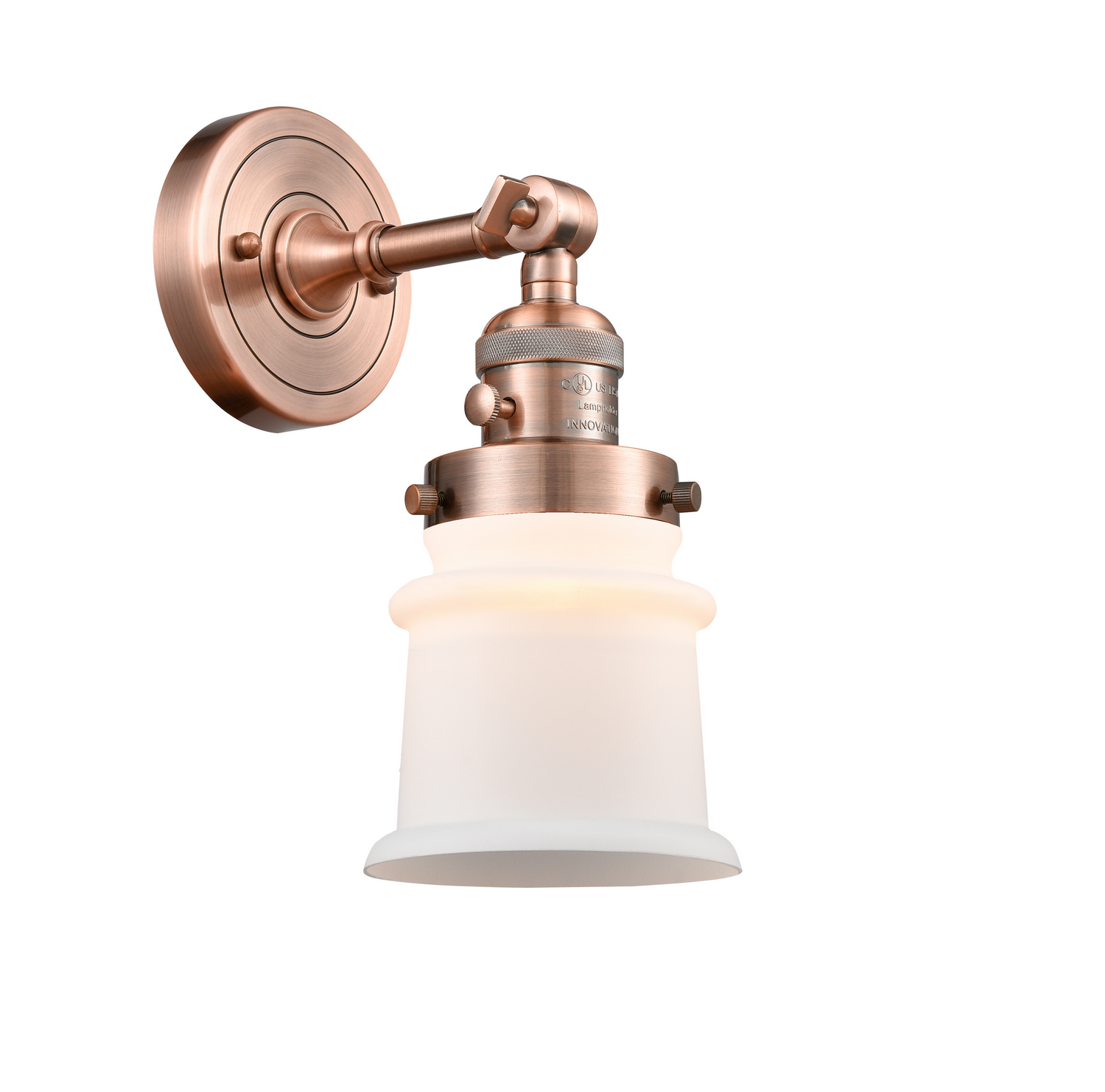 One Light Wall Sconce by Innovations - Franklin Restoration Collection, Antique Copper Finish - 203SW-AC-G181S