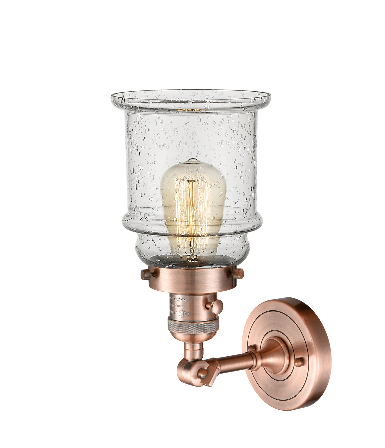 One Light Wall Sconce by Innovations - Franklin Restoration Collection, Antique Copper Finish - 203SW-AC-G184