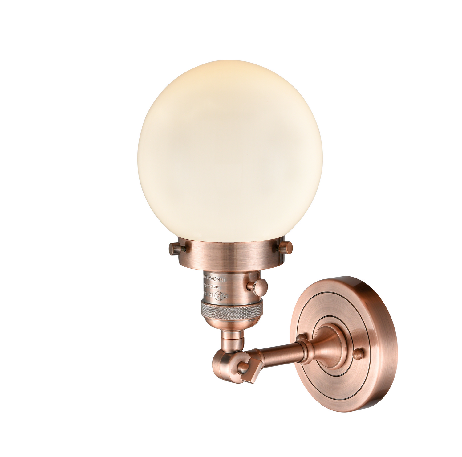 One Light Wall Sconce by Innovations - Franklin Restoration Collection, Antique Copper Finish - 203SW-AC-G201-6