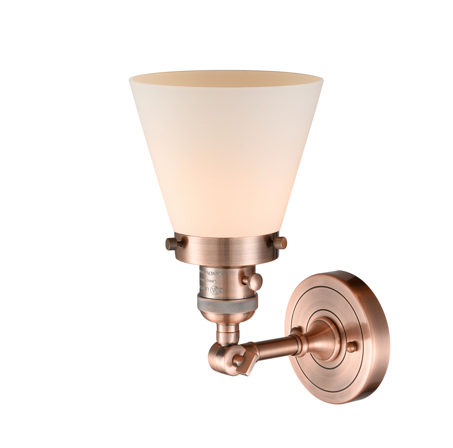 One Light Wall Sconce by Innovations - Franklin Restoration Collection, Antique Copper Finish - 203SW-AC-G61
