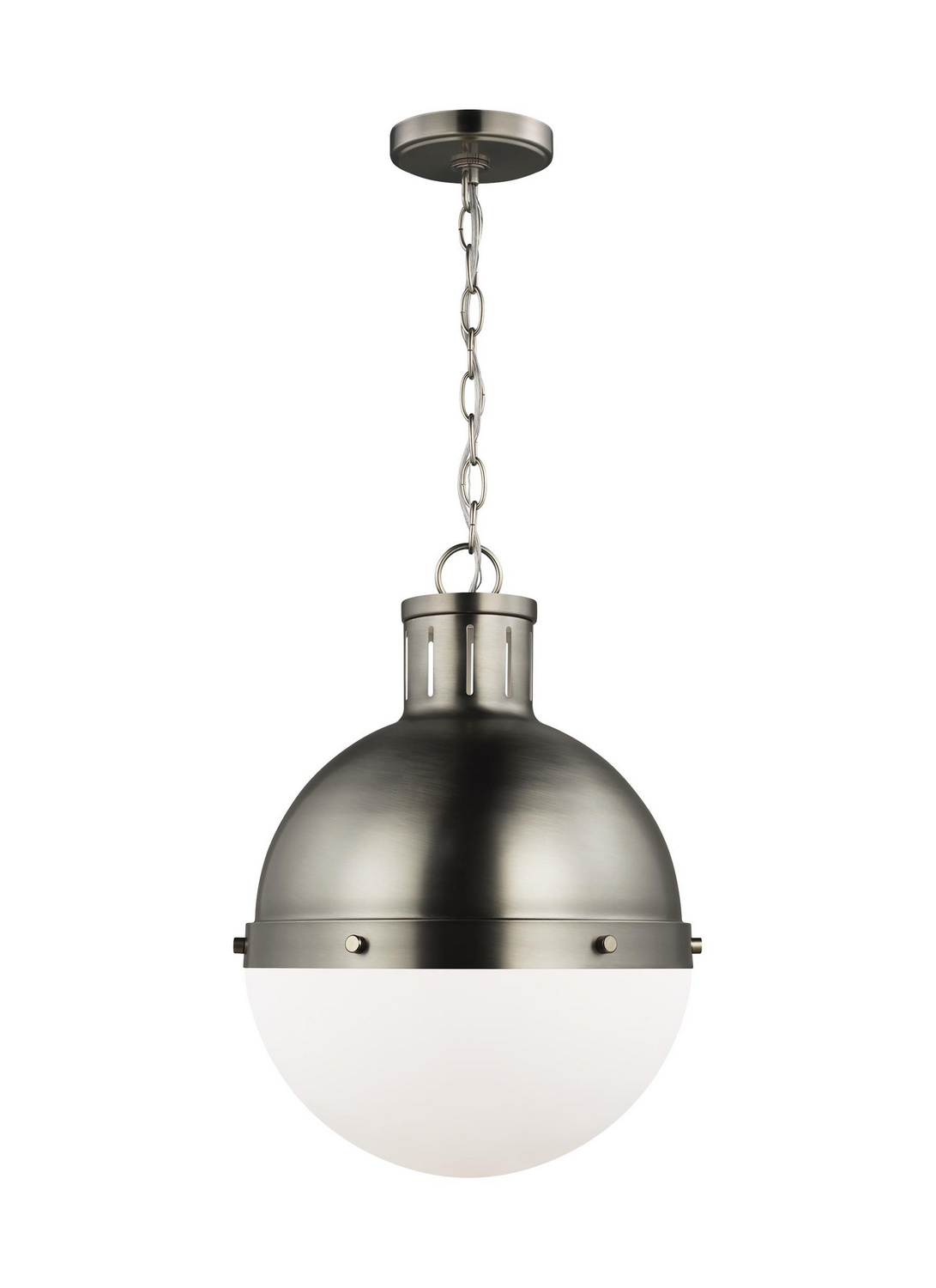 Visual Comfort Studio Hanks One Light Pendant in Antique Brushed Nickel - 6577101EN3-965