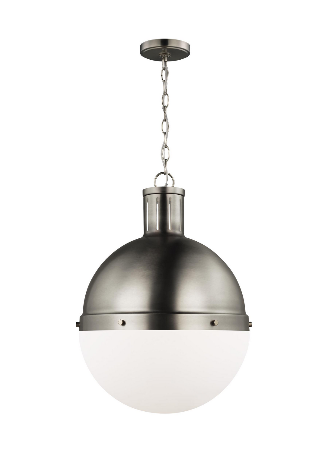 Visual Comfort Studio Hanks One Light Pendant in Antique Brushed Nickel - 6677101EN3-965
