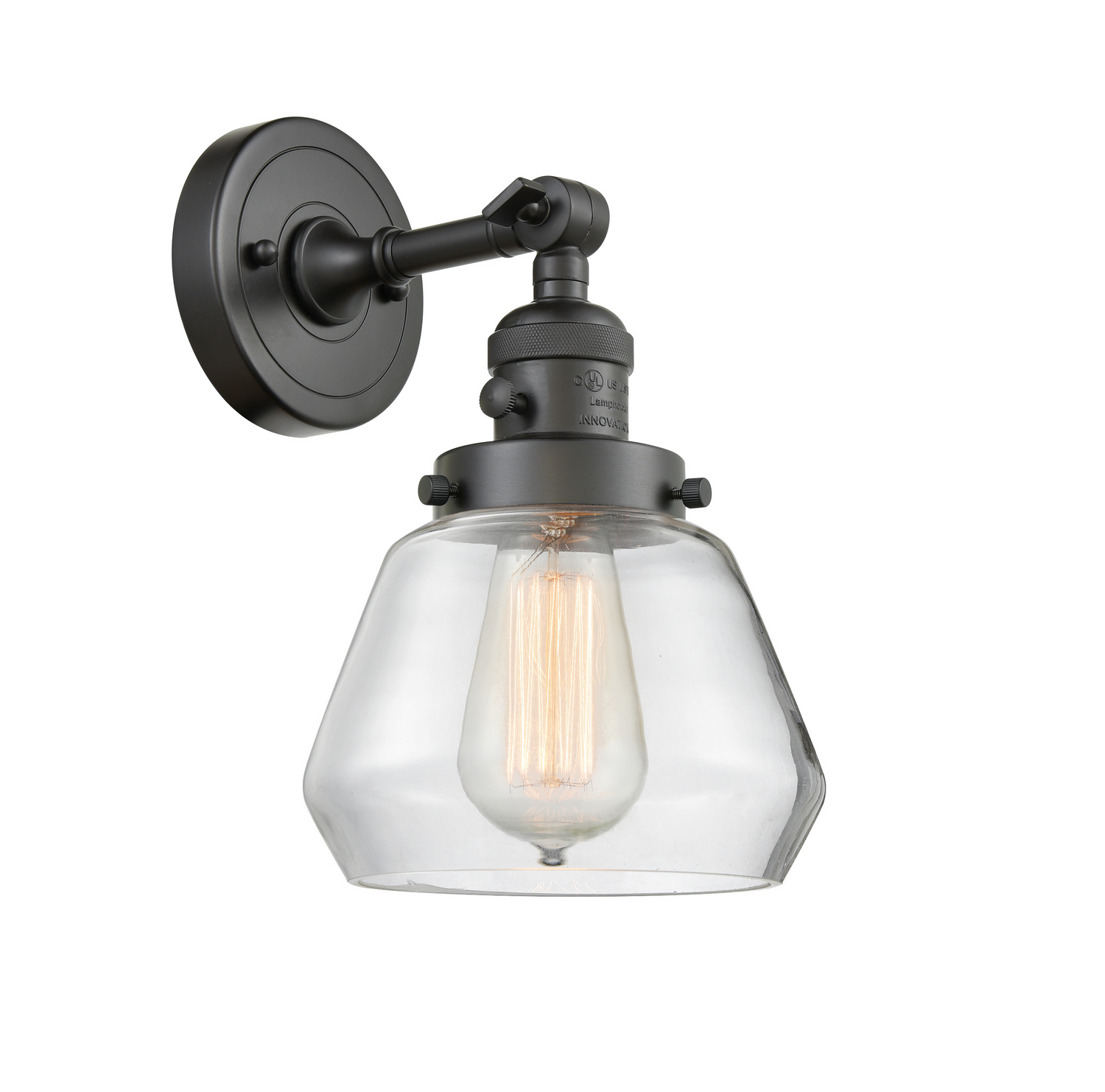 One Light Wall Sconce by Innovations - Franklin Restoration Collection, Oil Rubbed Bronze Finish - 203SW-OB-G172
