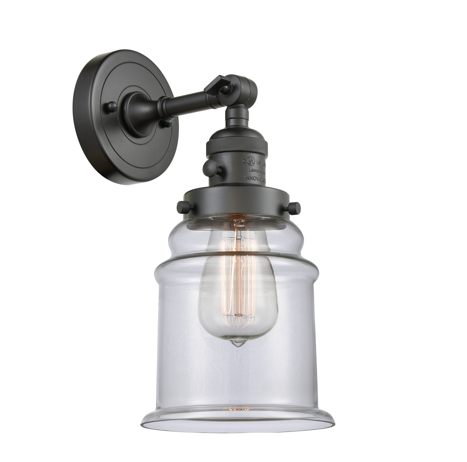 One Light Wall Sconce by Innovations - Franklin Restoration Collection, Oil Rubbed Bronze Finish - 203SW-OB-G182