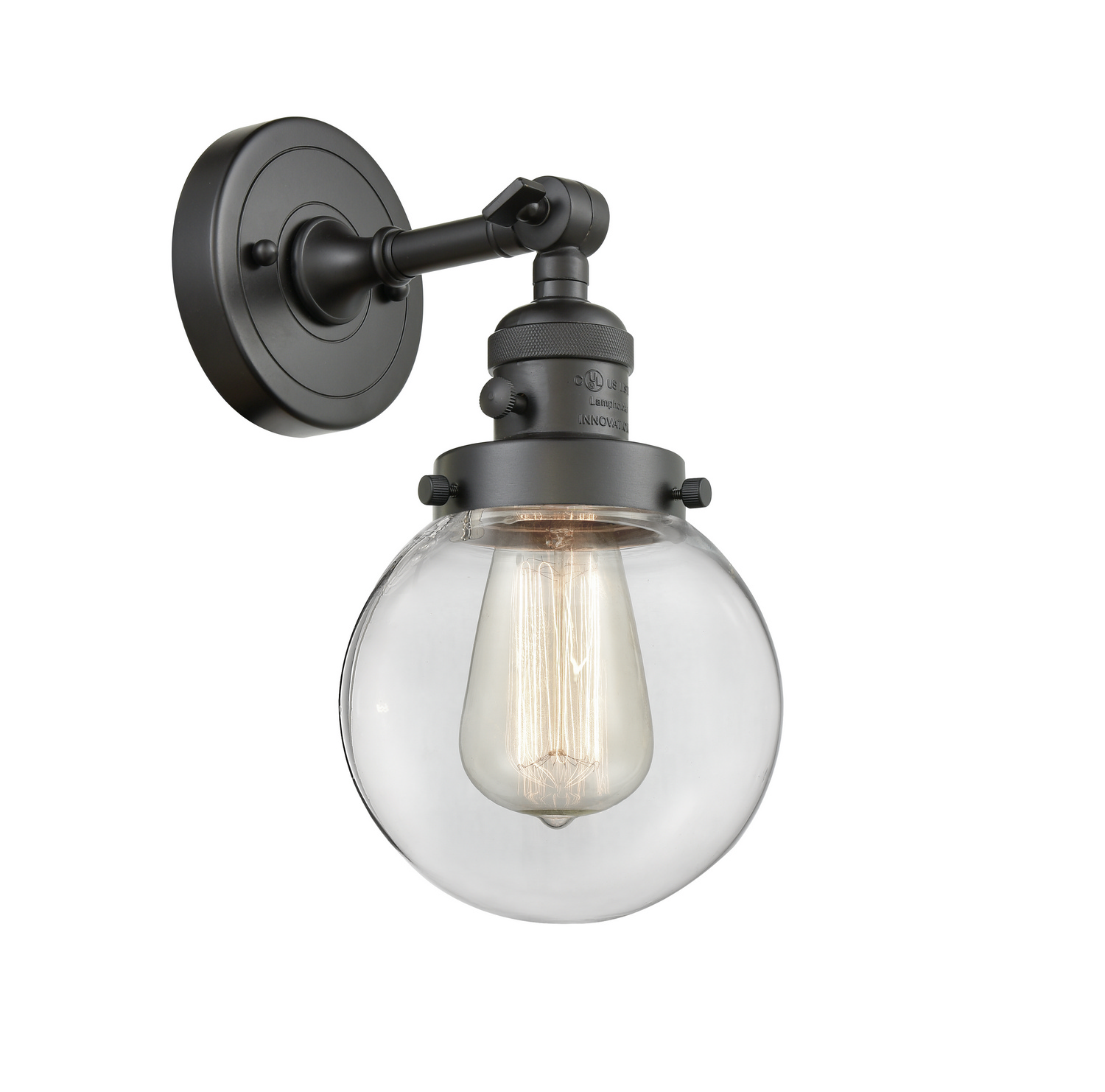 One Light Wall Sconce by Innovations - Franklin Restoration Collection, Oil Rubbed Bronze Finish - 203SW-OB-G202-6