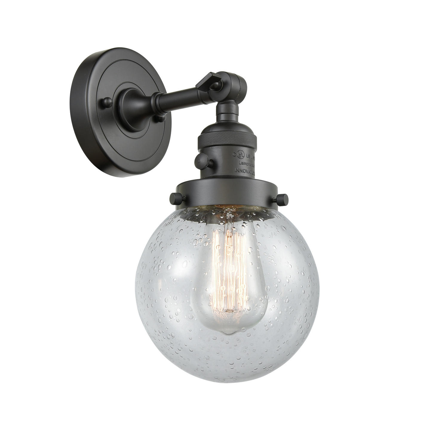 One Light Wall Sconce by Innovations - Franklin Restoration Collection, Oil Rubbed Bronze Finish - 203SW-OB-G204-6