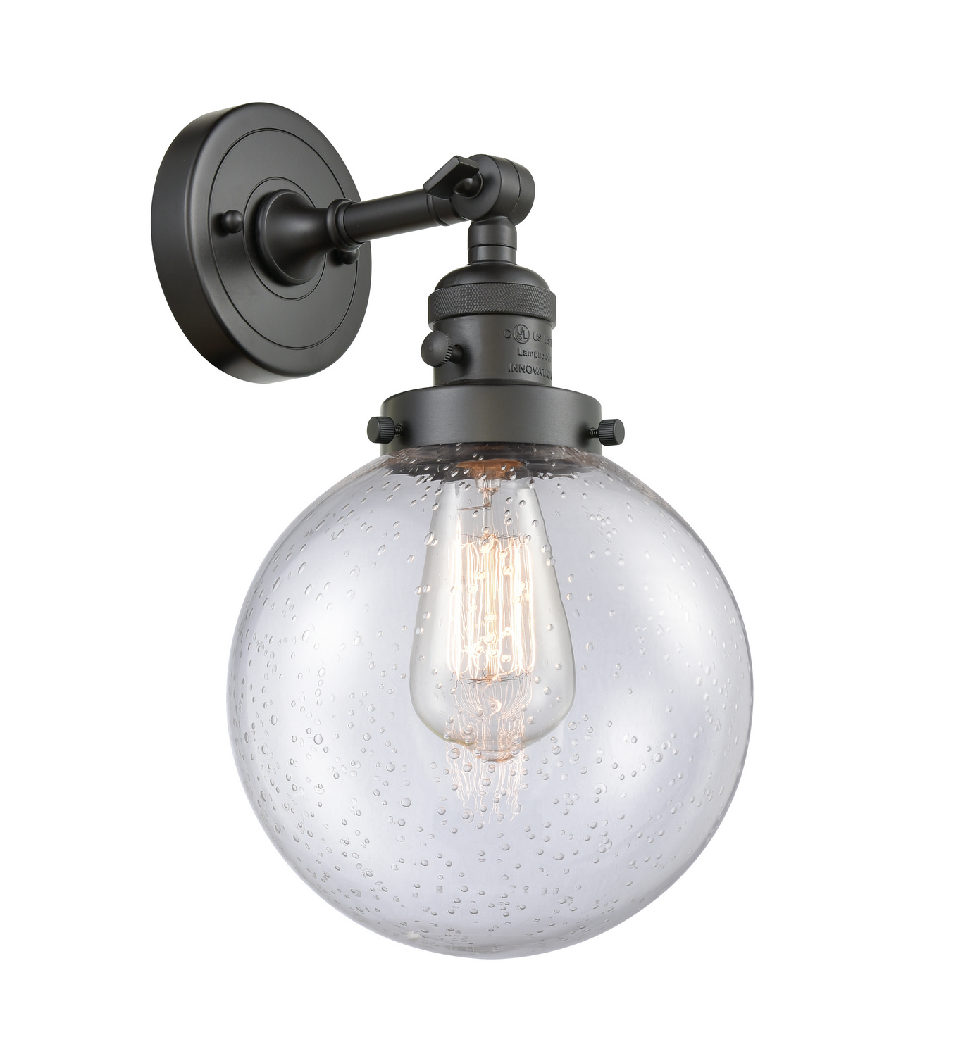 One Light Wall Sconce by Innovations - Franklin Restoration Collection, Oil Rubbed Bronze Finish - 203SW-OB-G204-8