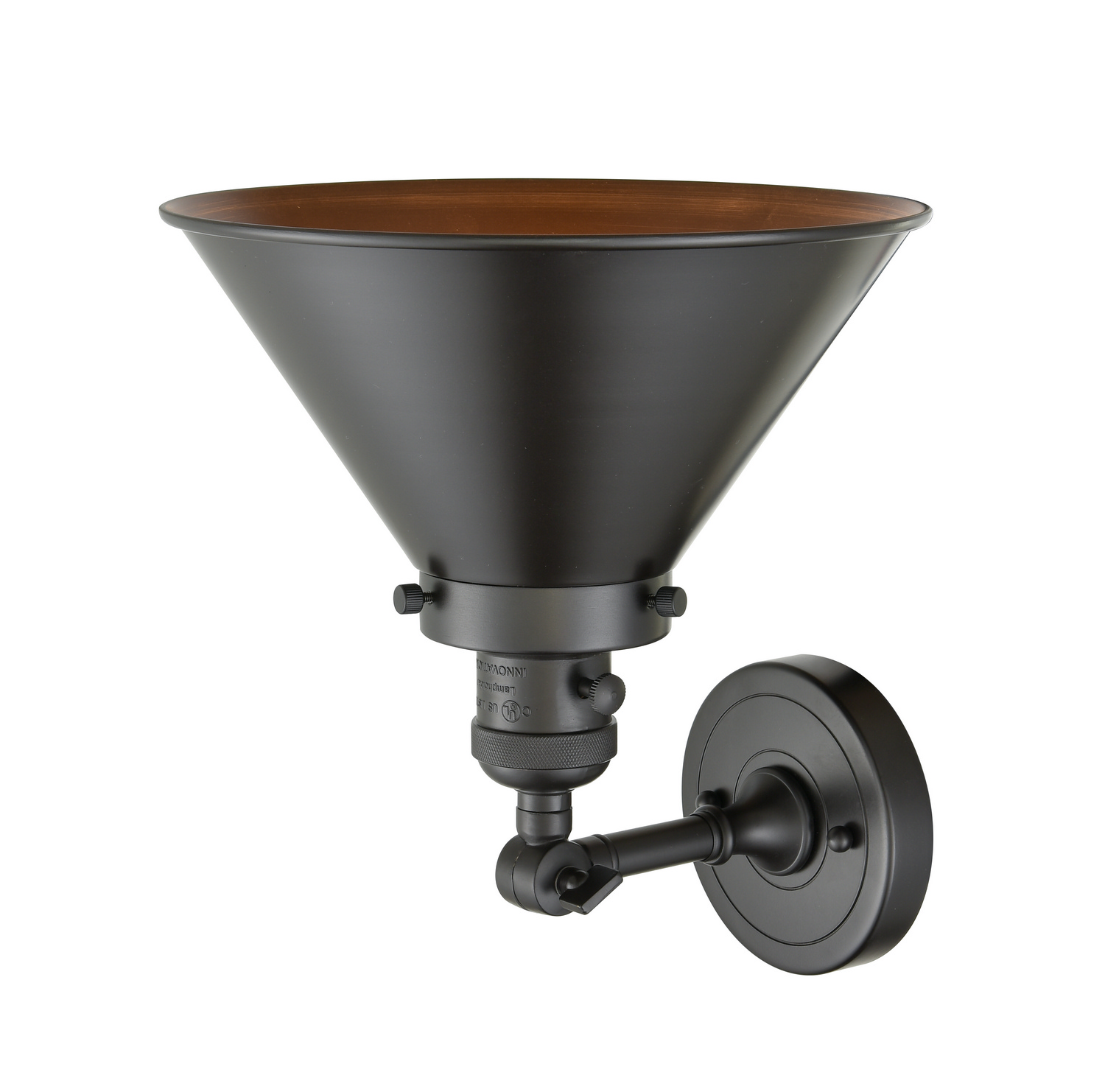 One Light Wall Sconce by Innovations - Franklin Restoration Collection, Oil Rubbed Bronze Finish - 203SW-OB-M10-OB