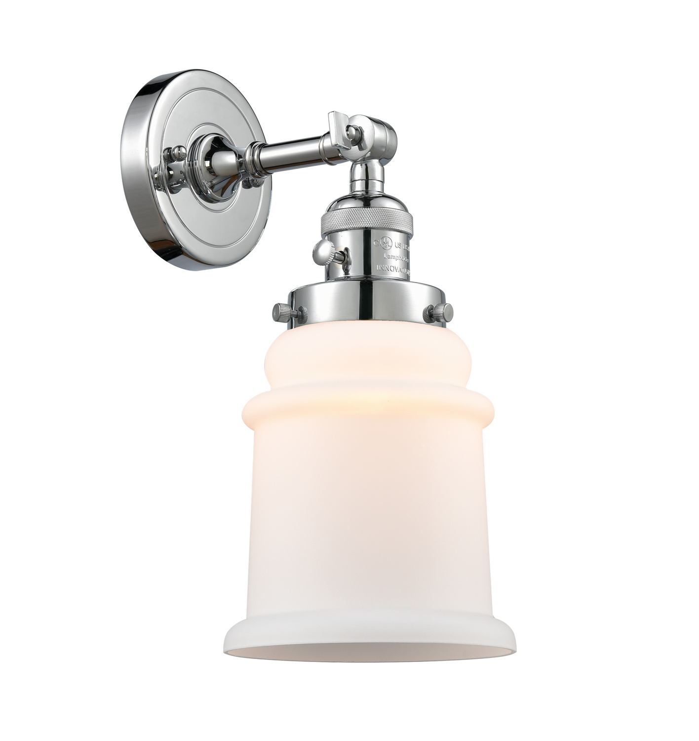One Light Wall Sconce by Innovations - Franklin Restoration Collection, Polished Chrome Finish - 203SW-PC-G181