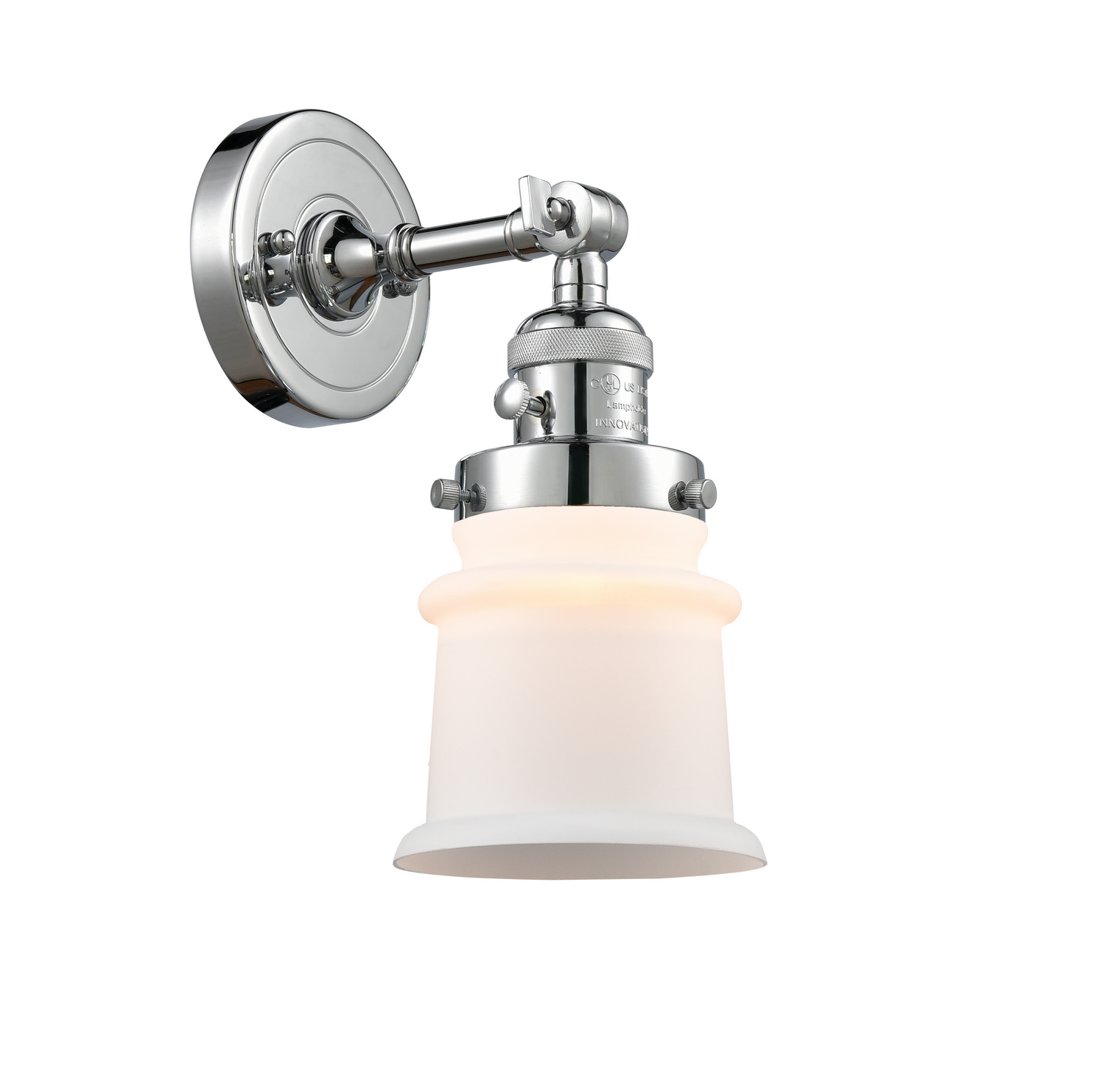 One Light Wall Sconce by Innovations - Franklin Restoration Collection, Polished Chrome Finish - 203SW-PC-G181S