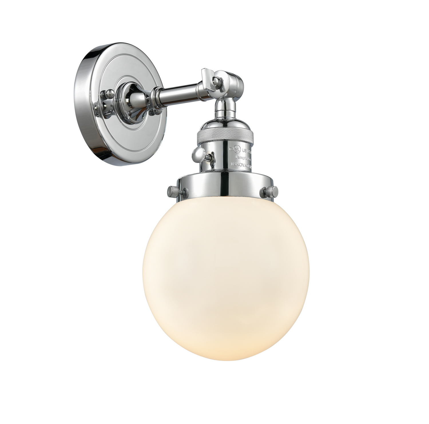 One Light Wall Sconce by Innovations - Franklin Restoration Collection, Polished Chrome Finish - 203SW-PC-G201-6