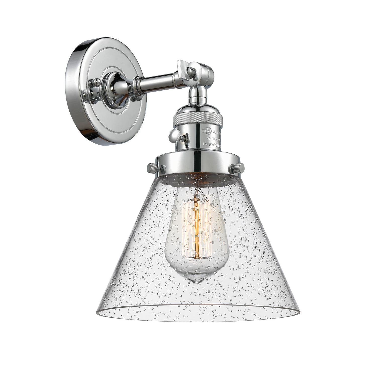 One Light Wall Sconce by Innovations - Franklin Restoration Collection, Polished Chrome Finish - 203SW-PC-G44