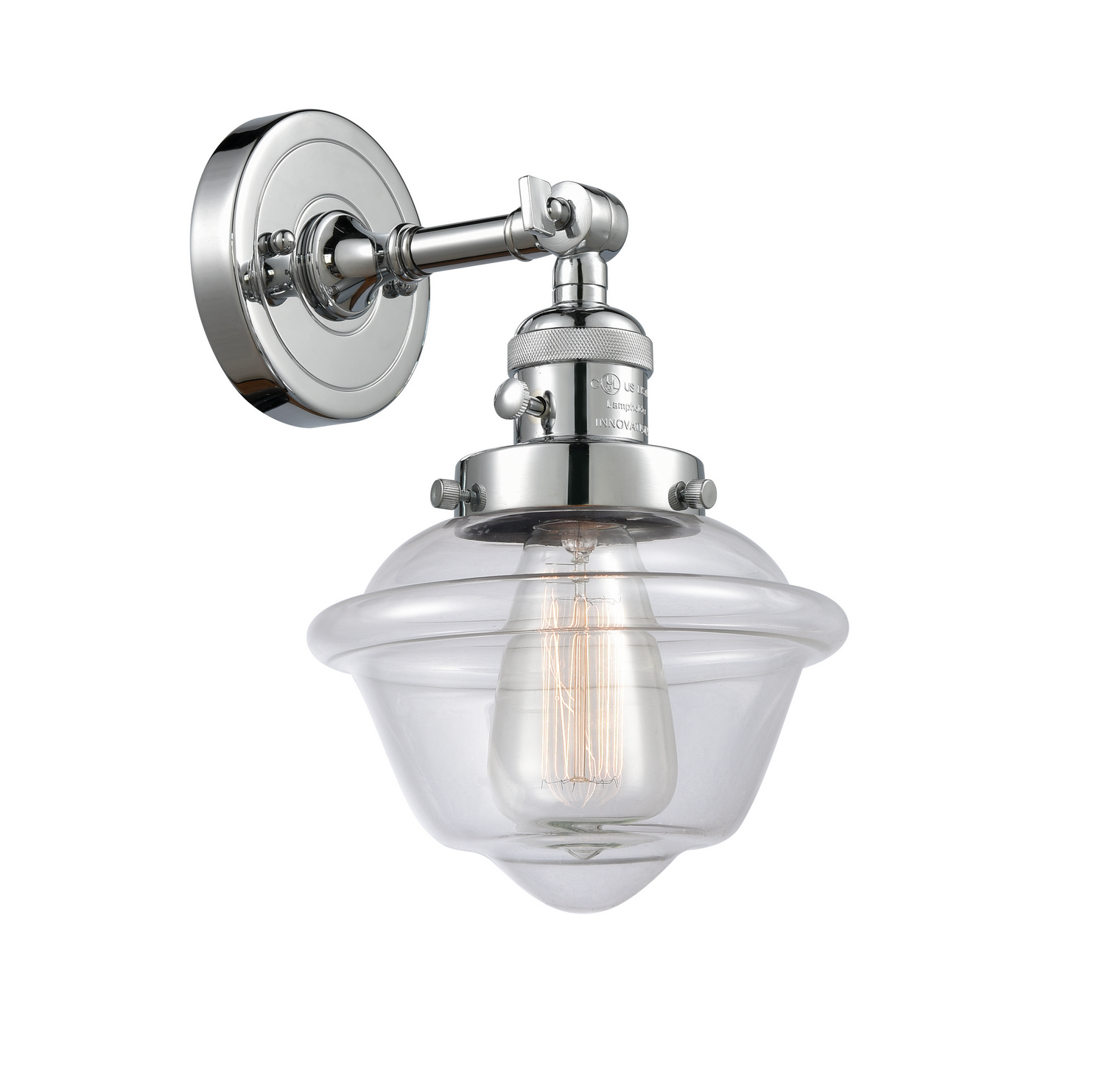 One Light Wall Sconce by Innovations - Franklin Restoration Collection, Polished Chrome Finish - 203SW-PC-G532