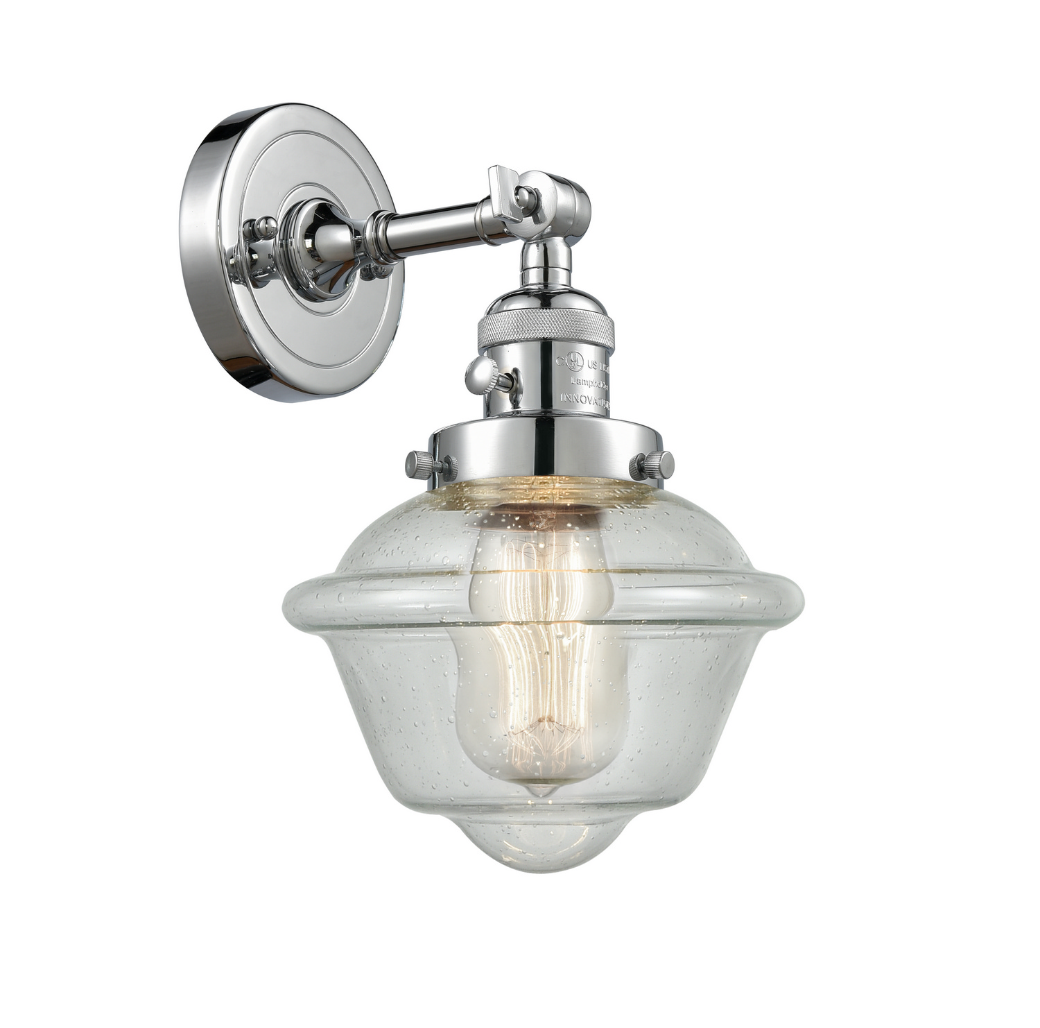 One Light Wall Sconce by Innovations - Franklin Restoration Collection, Polished Chrome Finish - 203SW-PC-G534
