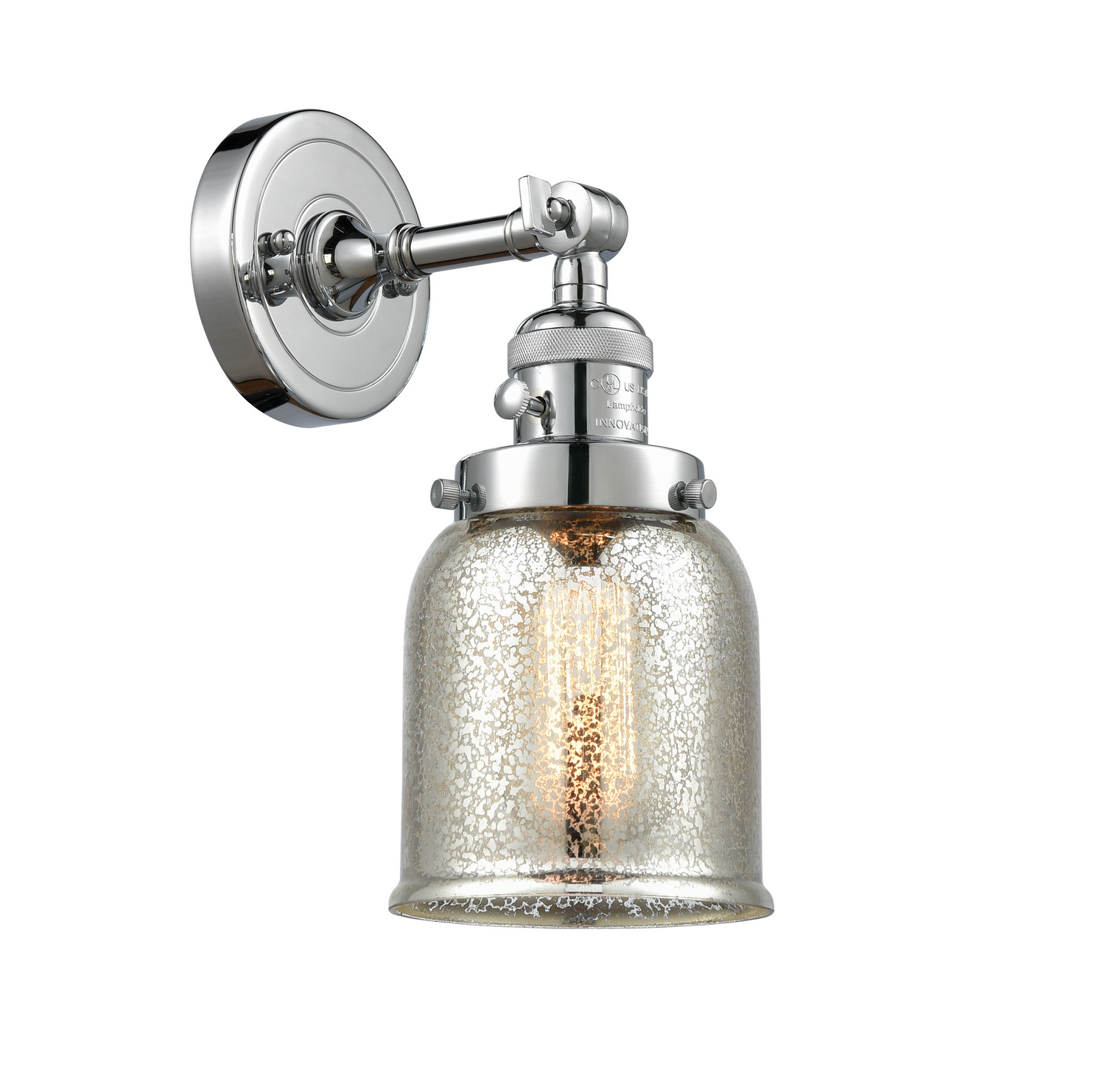 One Light Wall Sconce by Innovations - Franklin Restoration Collection, Polished Chrome Finish - 203SW-PC-G58