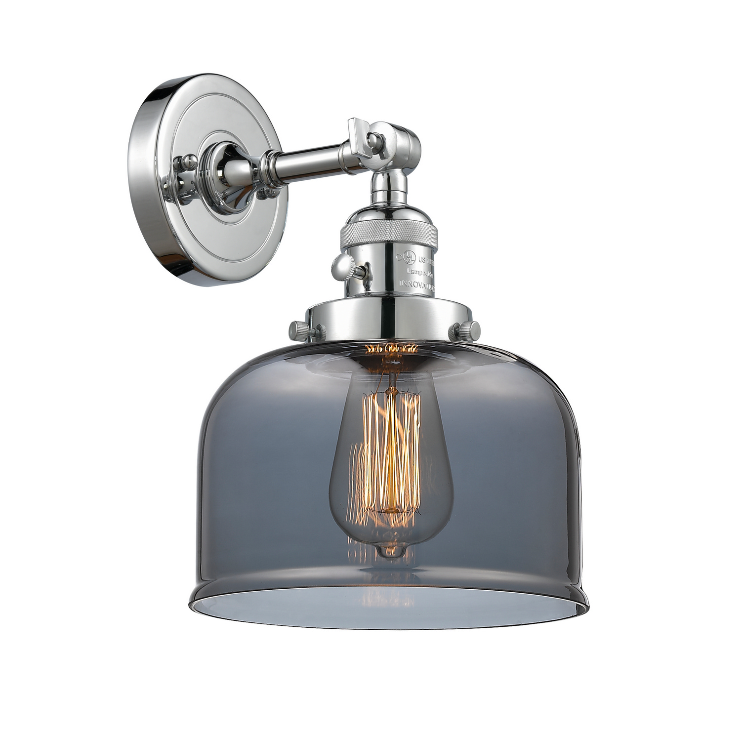 One Light Wall Sconce by Innovations - Franklin Restoration Collection, Polished Chrome Finish - 203SW-PC-G73