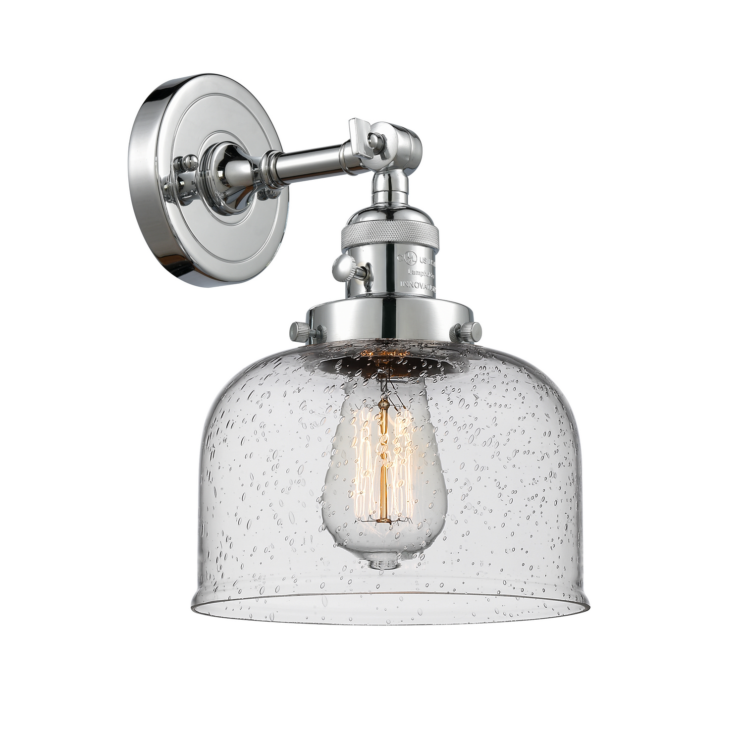One Light Wall Sconce by Innovations - Franklin Restoration Collection, Polished Chrome Finish - 203SW-PC-G74