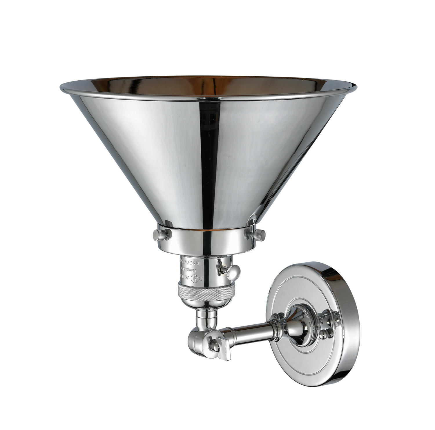 One Light Wall Sconce by Innovations - Franklin Restoration Collection, Polished Chrome Finish - 203SW-PC-M10-PC