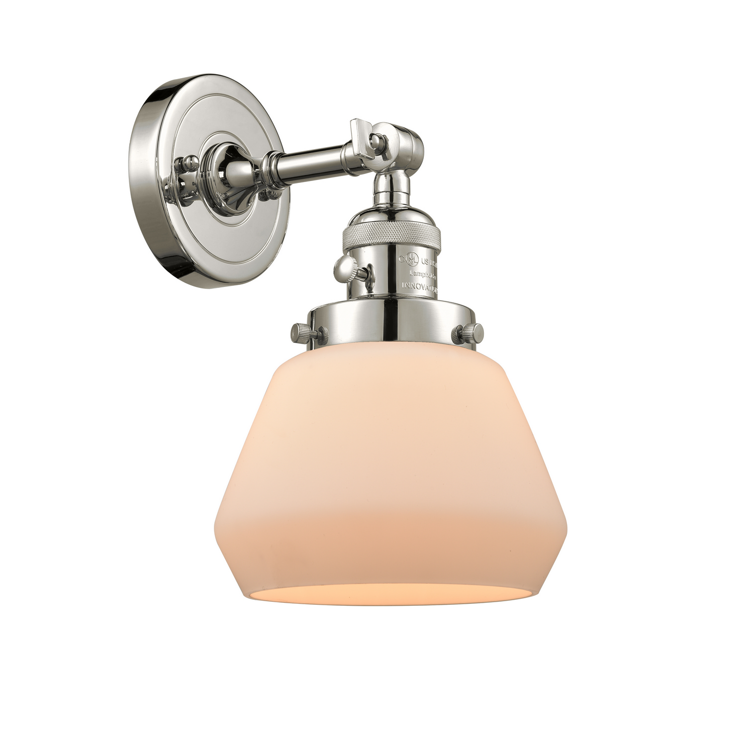 One Light Wall Sconce by Innovations - Franklin Restoration Collection, Polished Nickel Finish - 203SW-PN-G171