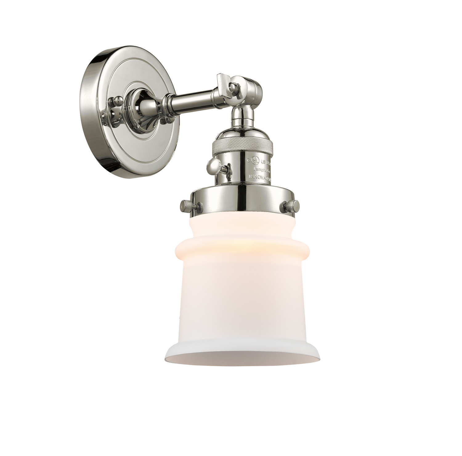 One Light Wall Sconce by Innovations - Franklin Restoration Collection, Polished Nickel Finish - 203SW-PN-G181S