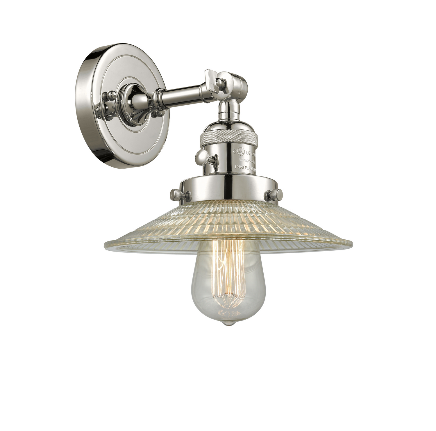 One Light Wall Sconce by Innovations - Franklin Restoration Collection, Polished Nickel Finish - 203SW-PN-G2