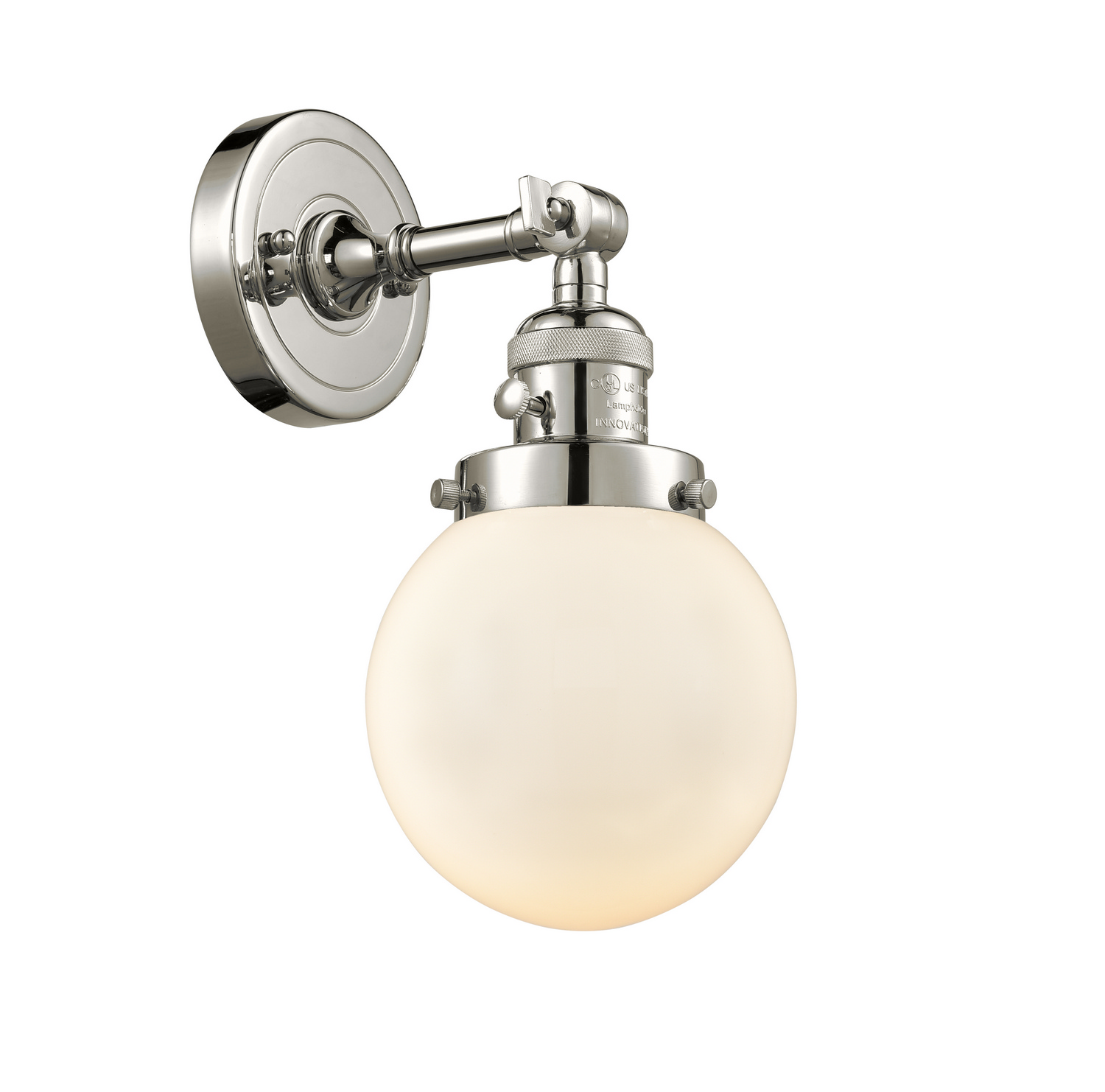 One Light Wall Sconce by Innovations - Franklin Restoration Collection, Polished Nickel Finish - 203SW-PN-G201-6