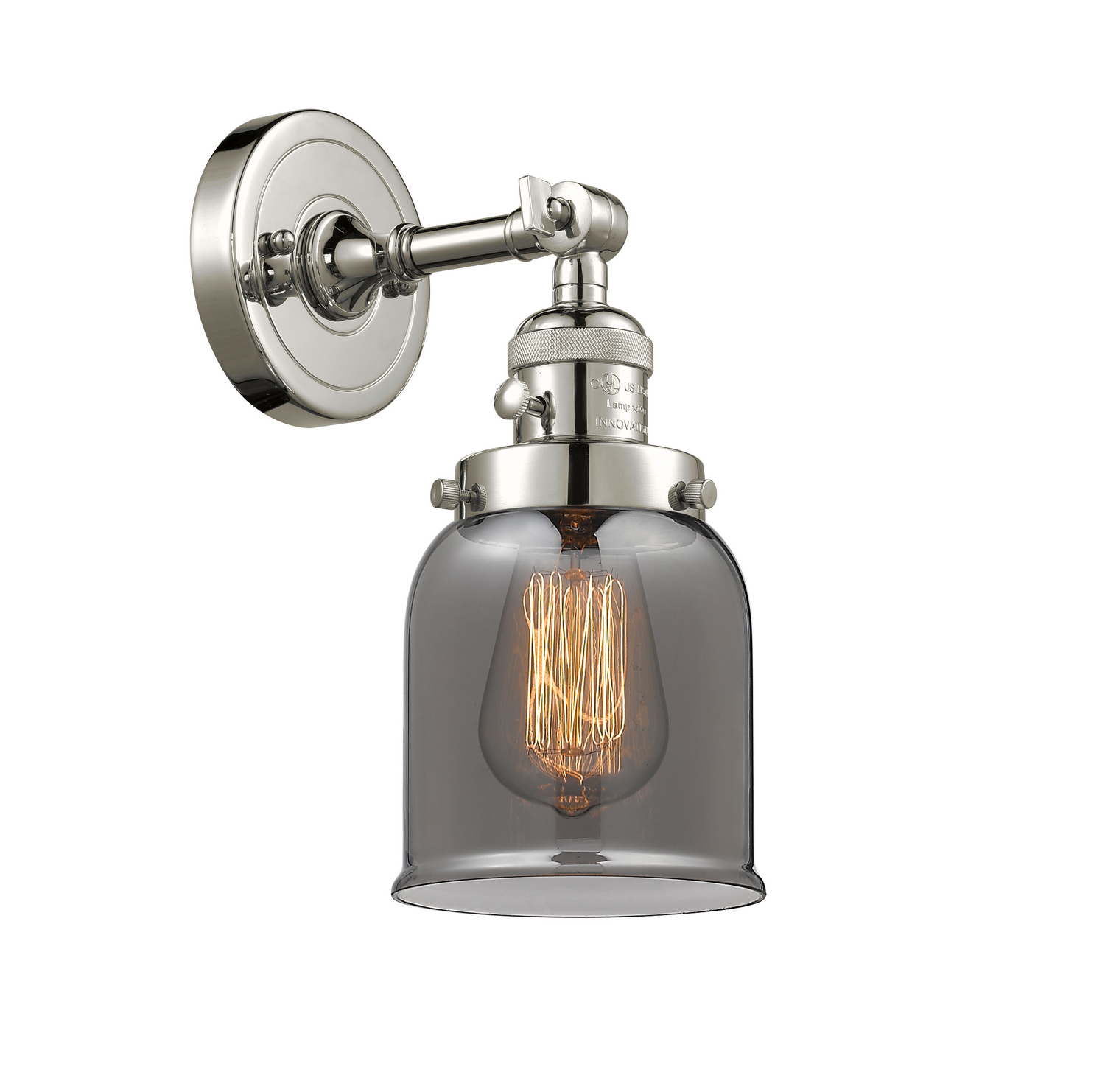 One Light Wall Sconce by Innovations - Franklin Restoration Collection, Polished Nickel Finish - 203SW-PN-G53